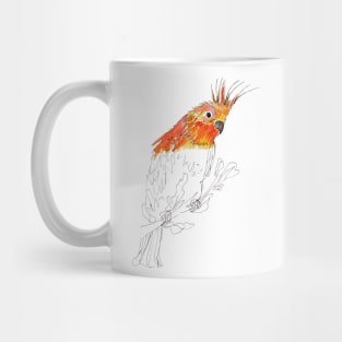 Tropical orange parrot Mug